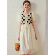 fake two-piece vest dress, view 3 - MRSLM