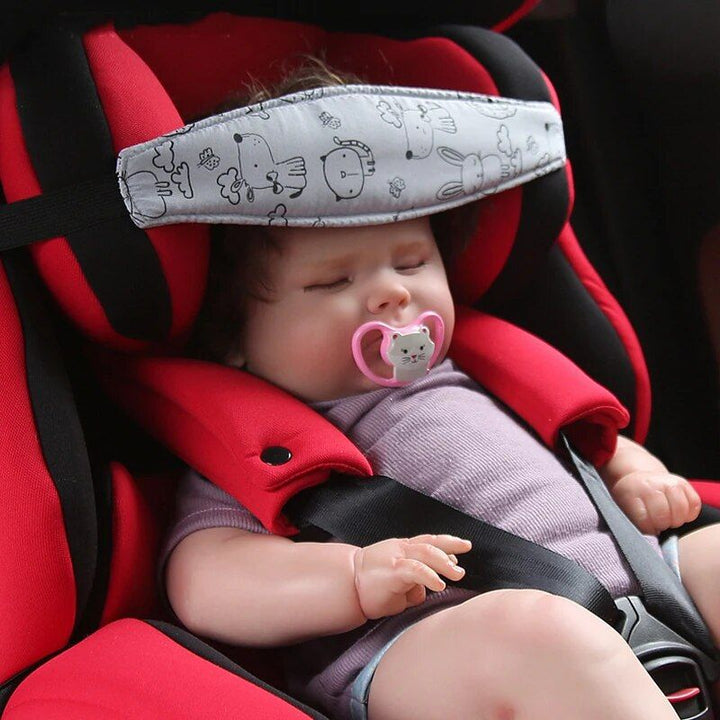 Baby Head Support Band for Car Seats and Strollers - Adjustable Safety Sleep Nap Holder Belt