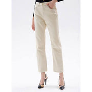 high-waisted straight jeans, view 6 - MRSLM