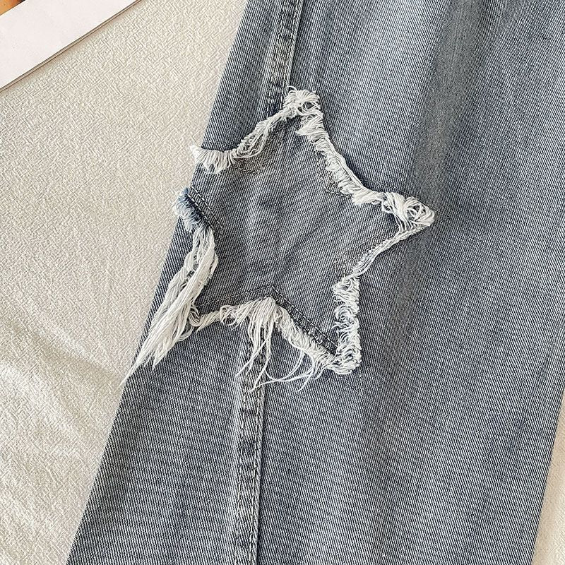 straight high waist loose jeans for women, view 5 - MRSLM