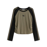 retro long sleeve casual t-shirt, view 2 - MRSLM
