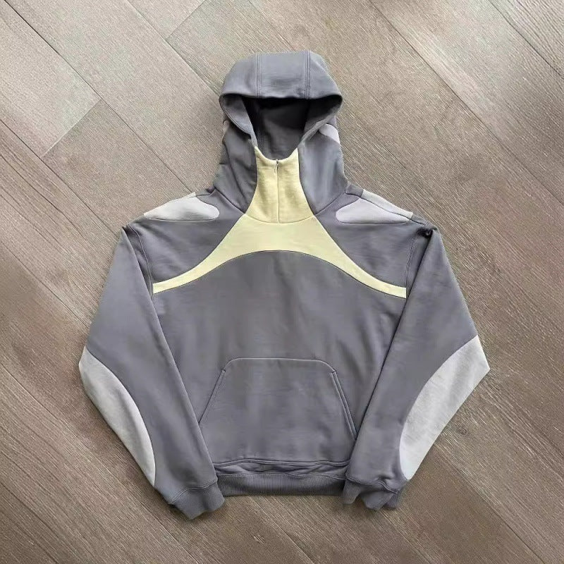 oversized patchwork pullover, view 2 - MRSLM