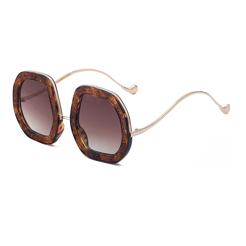 oversized diamond polygon sunglasses, view 2 - MRSLM