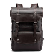 PU leather student backpack, view 4 - MRSLM