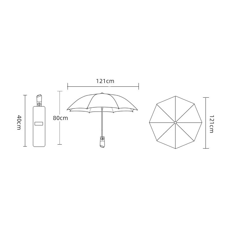 fully automatic windproof large umbrella, view 11 - MRSLM