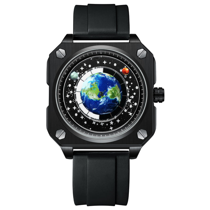 men's big dial quartz watch, view 10 - MRSLM