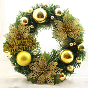 Metallic Christmas ornament wreath, view 9 - MRSLM