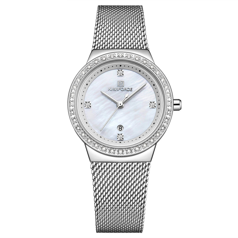 simple ladies diamond watch, view 5 - MRSLM