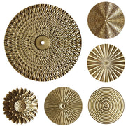 Round gold metal wall hanging, view 17 - MRSLM