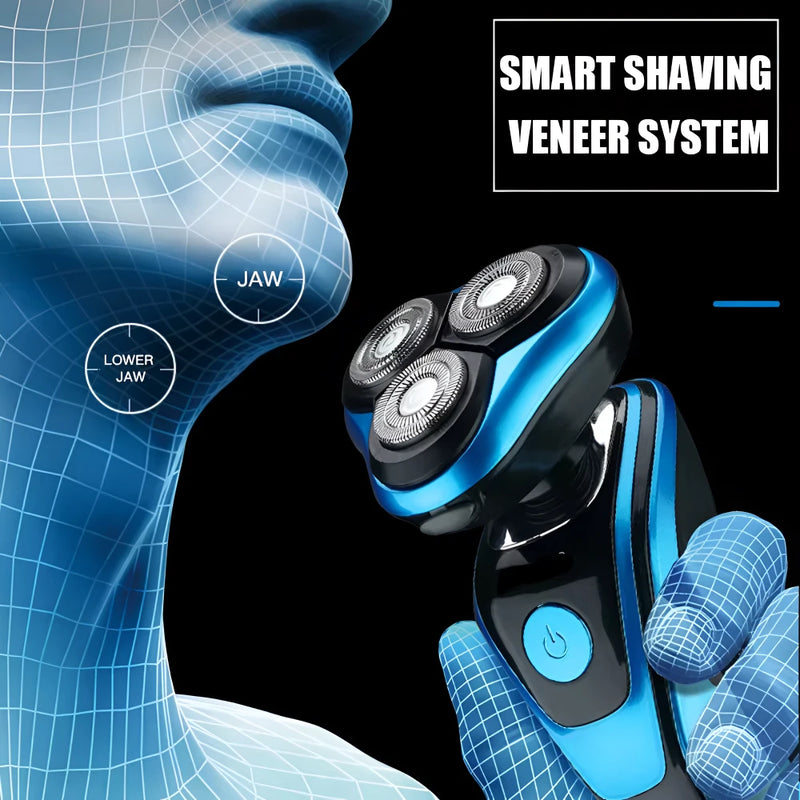 electric rotary shaver and beard trimmer, view 5 - MRSLM