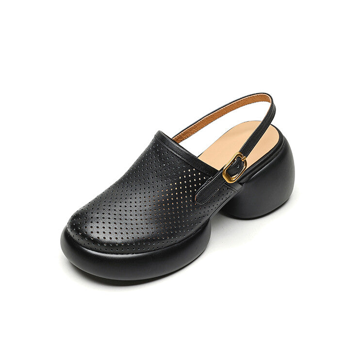 round toe platform heels, view 12 - MRSLM