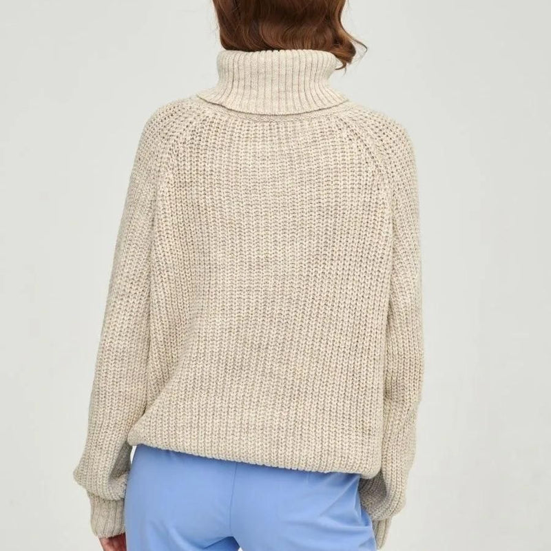 warm turtleneck sweater for women, view 18 - MRSLM