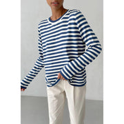 knitted stripe sweater, view 7 - MRSLM