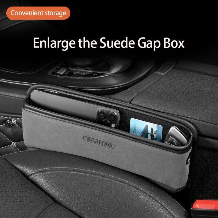 Luxe Car Seat Gap Organizer - PU Leather Storage Crevice Box