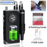 electric nail drill machine, view 3 - MRSLM