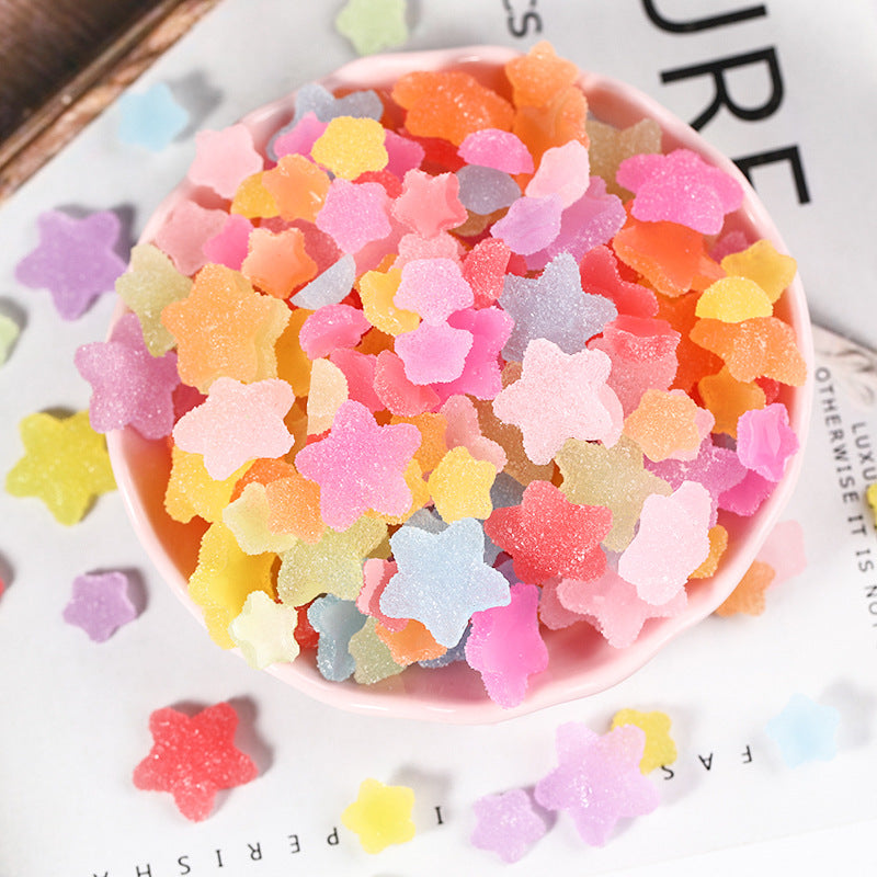 heart and star nail resin charms, view 8 - MRSLM