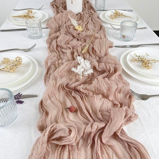 semi-sheer gauze table runner - MRSLM
