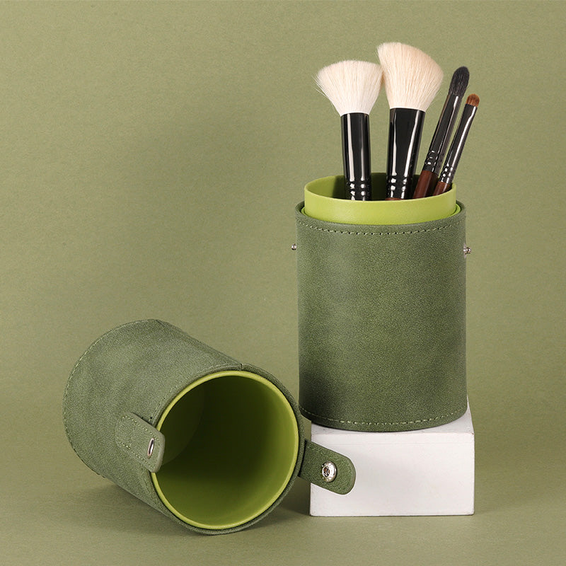 Green makeup brush holder, view 5 - MRSLM