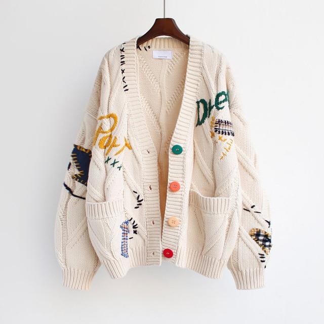 women's cardigan sweater, view 2 - MRSLM