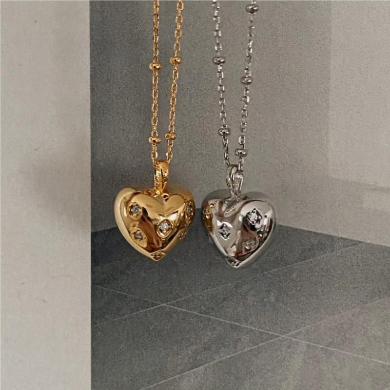 zircon love necklace, view 5 - MRSLM