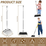 adjustable broom and dustpan set, view 6 - MRSLM