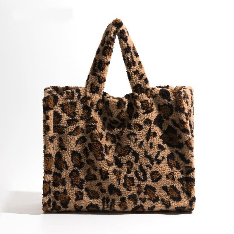 faux fur tote bag, view 5 - MRSLM