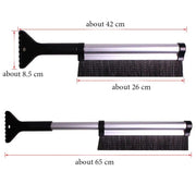 extendable car ice scraper with snow brush, view 7 - MRSLM