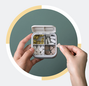Portable 4 grids Nordic pill box, view 9 - MRSLM