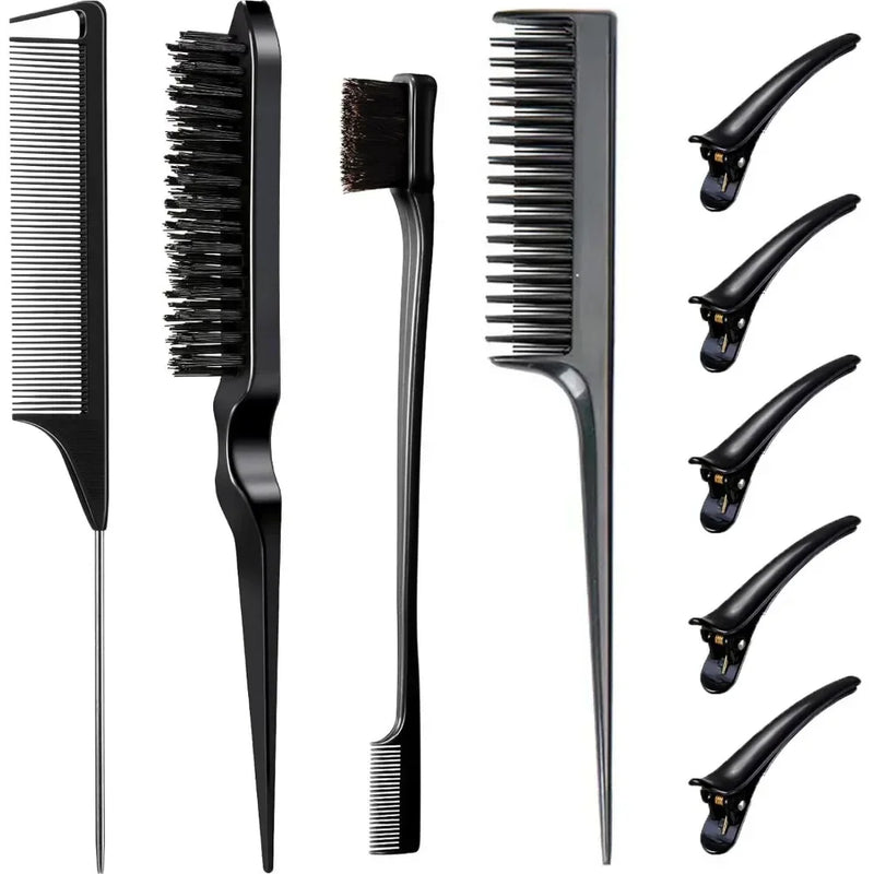9-piece hair styling comb set, view 9 - MRSLM