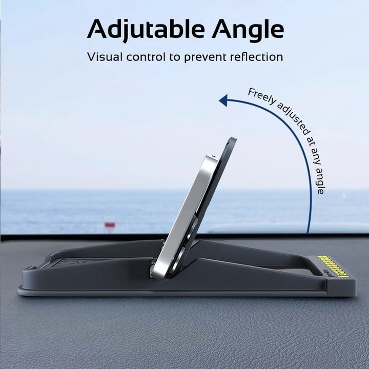 Universal 3-in-1 Car Dashboard Silicone Phone Holder with Anti-Slip GPS Mat