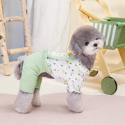 flower pattern dog jumpsuit, view 7 - MRSLM
