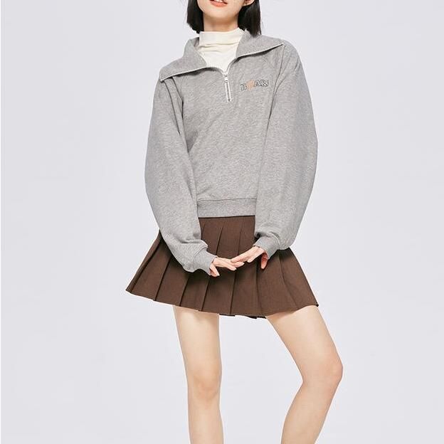 retro lapel embroidery sweater, view 3 - MRSLM