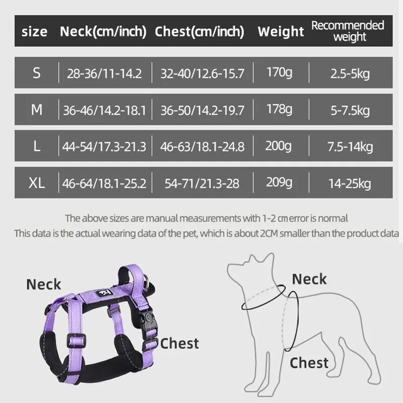 adjustable no-pull dog harness, view 10 - MRSLM