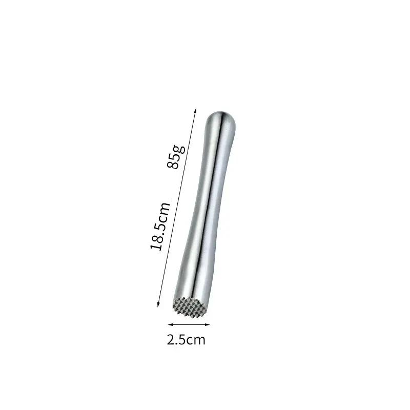 stainless steel cocktail muddler stick, view 2 - MRSLM