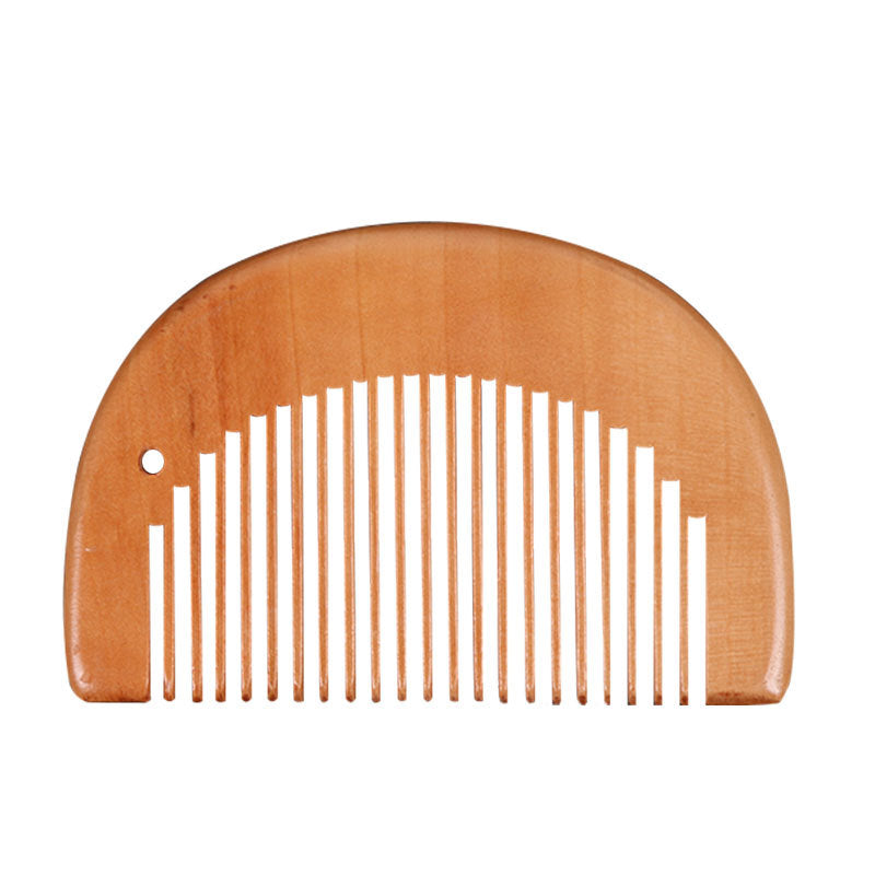 portable wooden hair and beard comb, view 7 - MRSLM