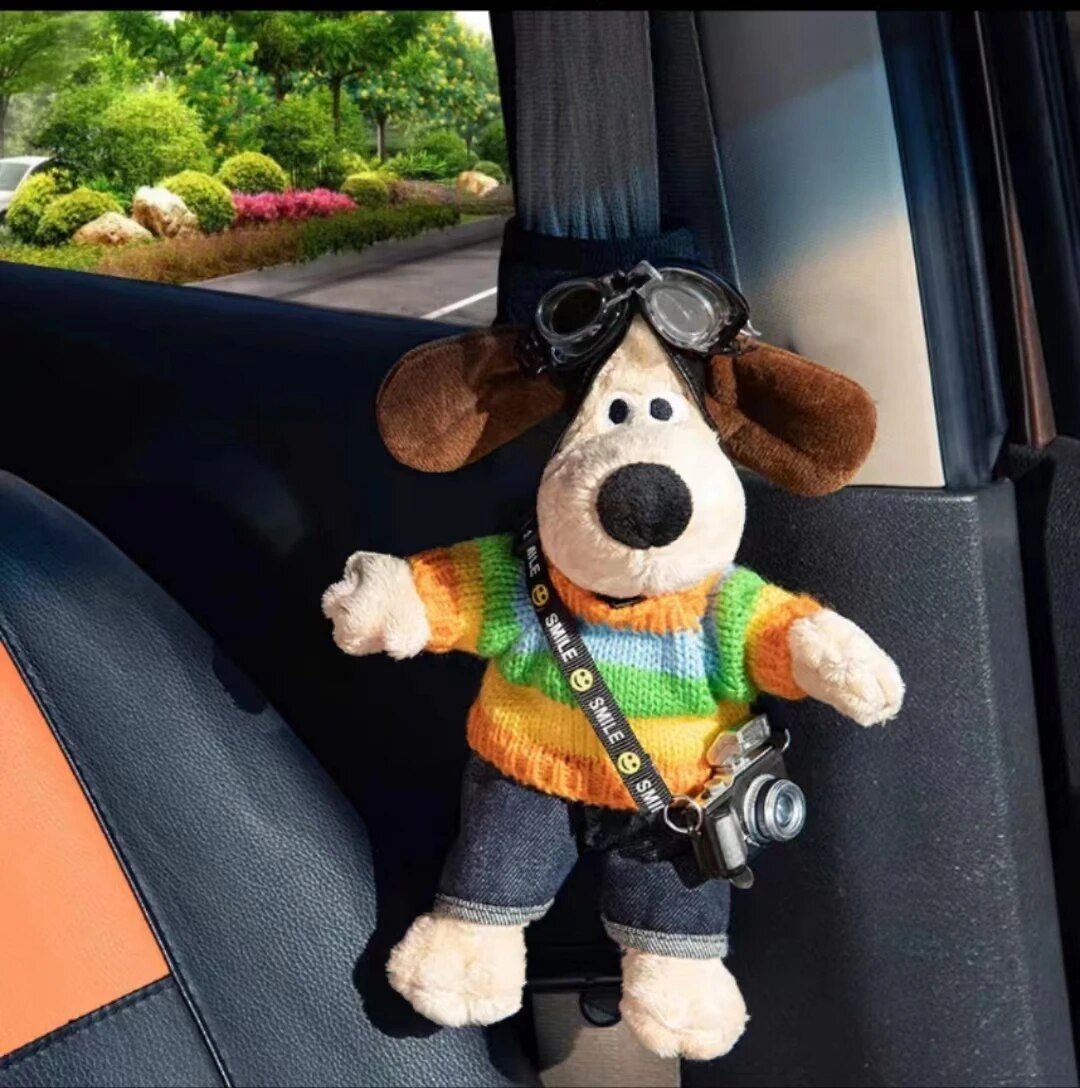 Cartoon Dog Plush Car Seat Belt Shoulder Protector