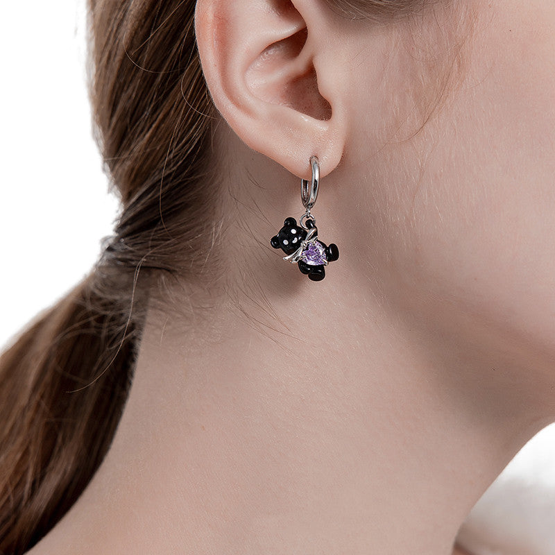 sweet bear earrings, view 5 - MRSLM