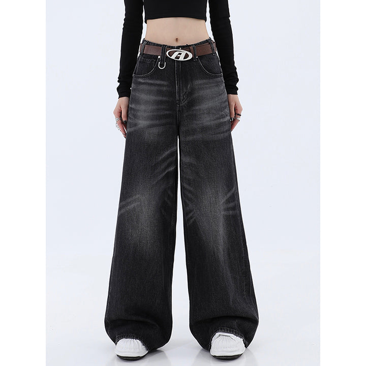 Loose Washed Old Wide Leg Women's Jeans