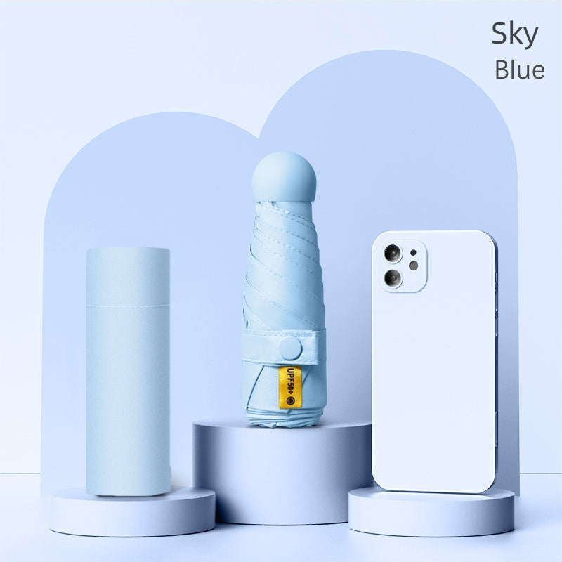 UPF50+ mini capsule folding umbrella, view 9 - MRSLM