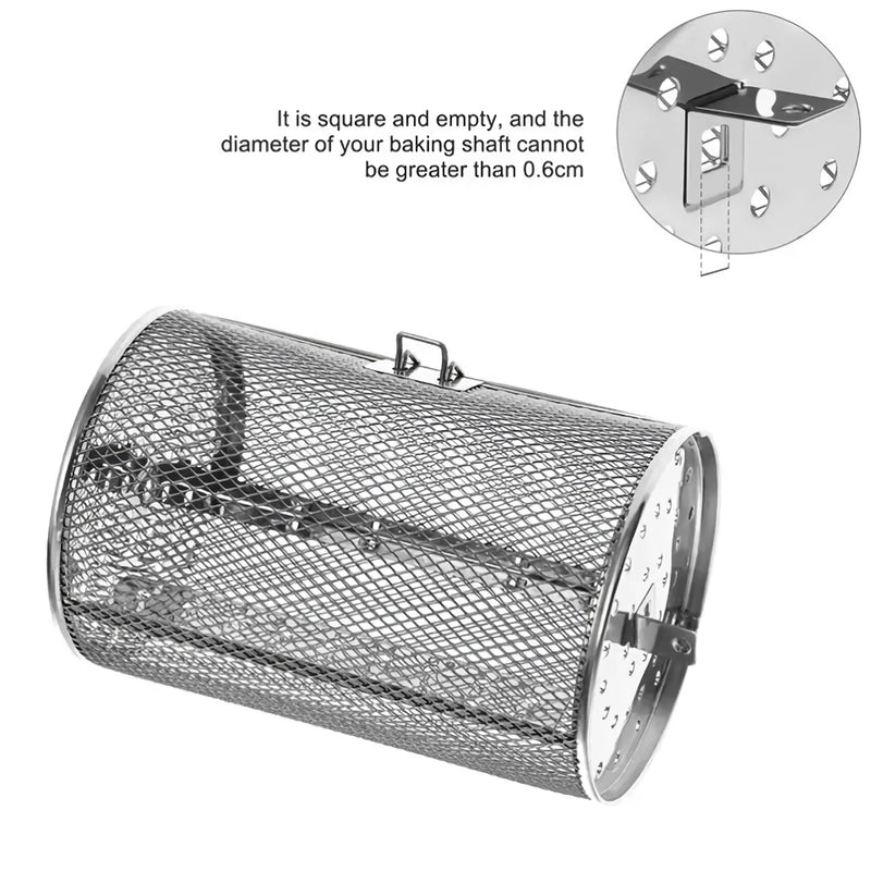 stainless steel roasting drum, view 10 - MRSLM