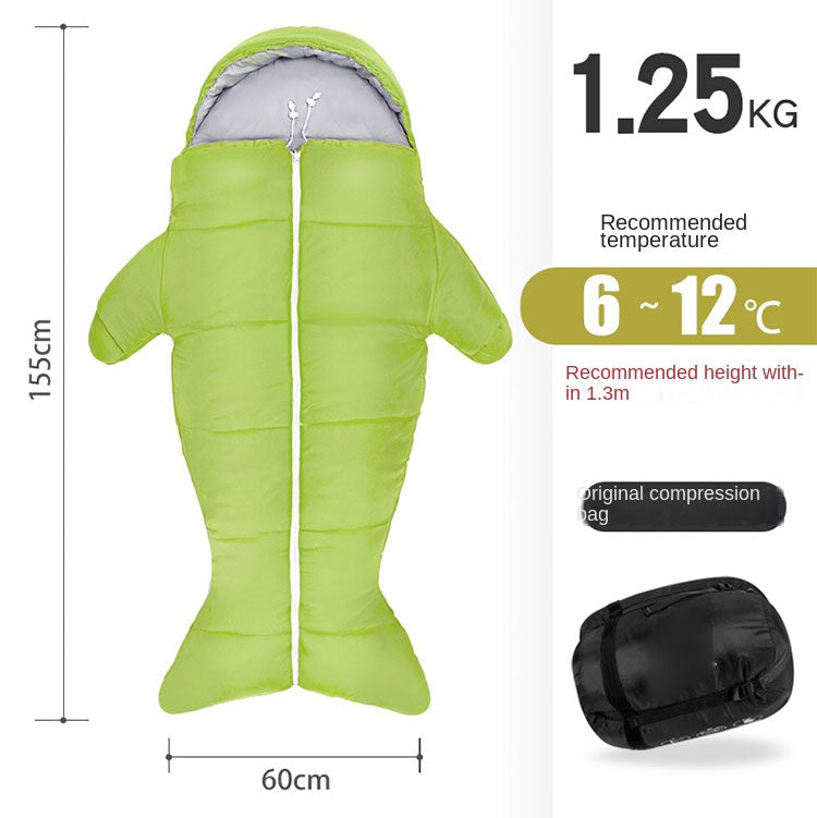 kids camping sleeping bag, view 3 - MRSLM