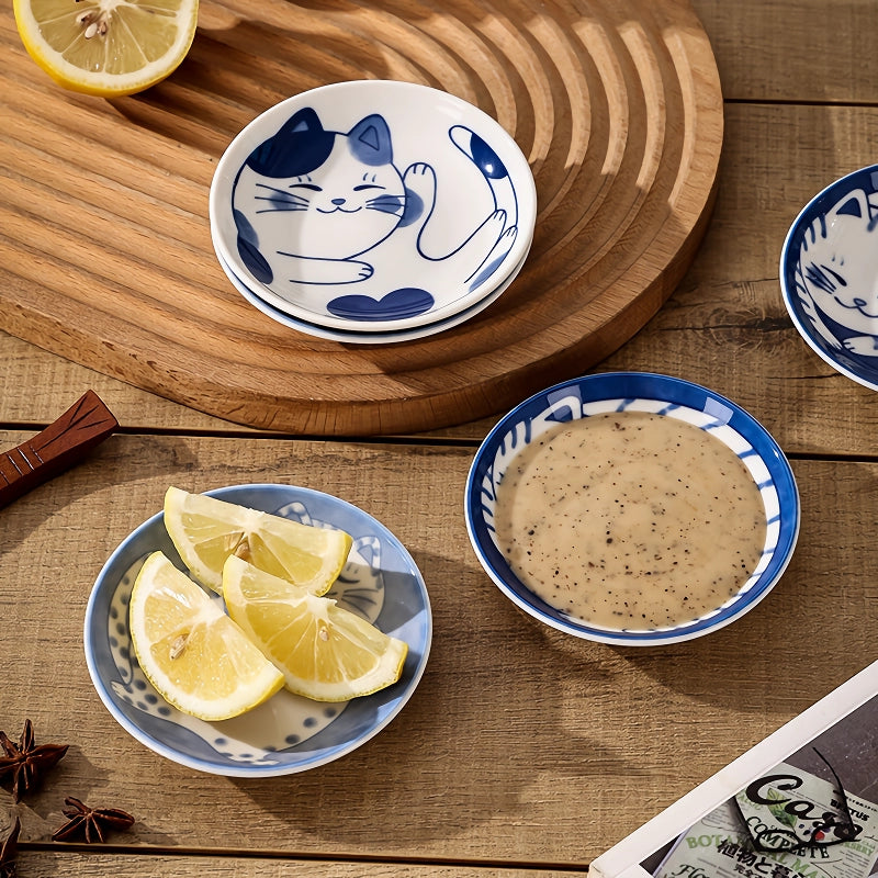lucky cat ceramic dish, view 9 - MRSLM