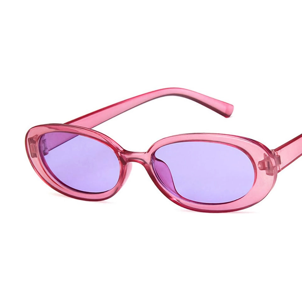 Vintage Cat Eye Oval Sunglasses for Women