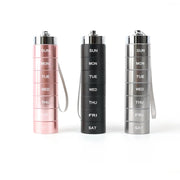 portable 7 grids aluminum pill box, view 8 - MRSLM