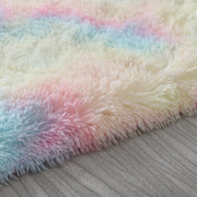 gradient tie-dye plush rug, view 4 - MRSLM