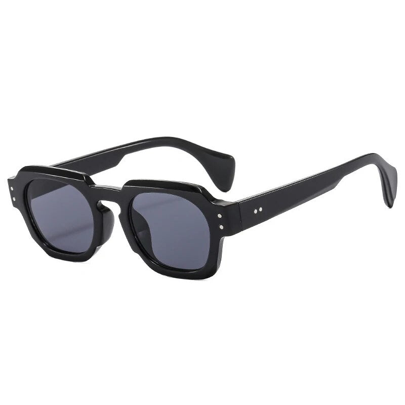 vintage square sunglasses with UV400 lenses, view 4 - MRSLM