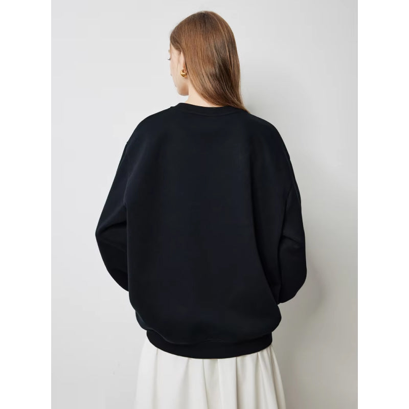 embroidered pullover sweatshirt, view 5 - MRSLM