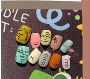 graffiti wearable press-on nail tips, view 2 - MRSLM
