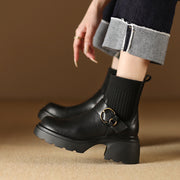 women's genuine leather ankle boots, view 4 - MRSLM