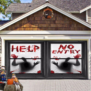 Halloween garage door backdrop hanging cloth, view 8 - MRSLM